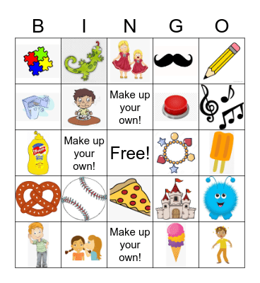 Medial /S,Z/ Bingo Card