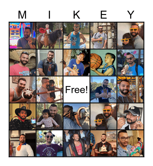 Mikey Bingo Card