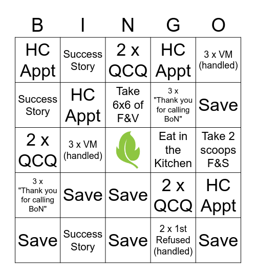 BoN Bingo Card
