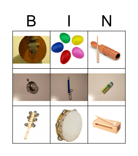 MUSICAL BINGO Card