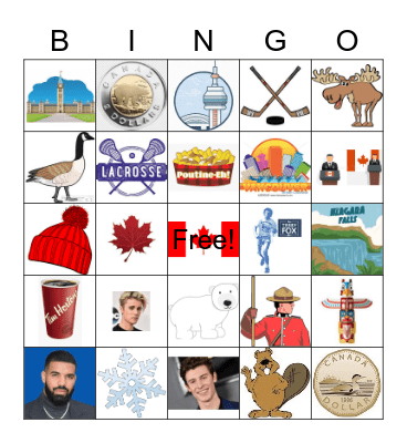 Canada Day Bingo! Bingo Card