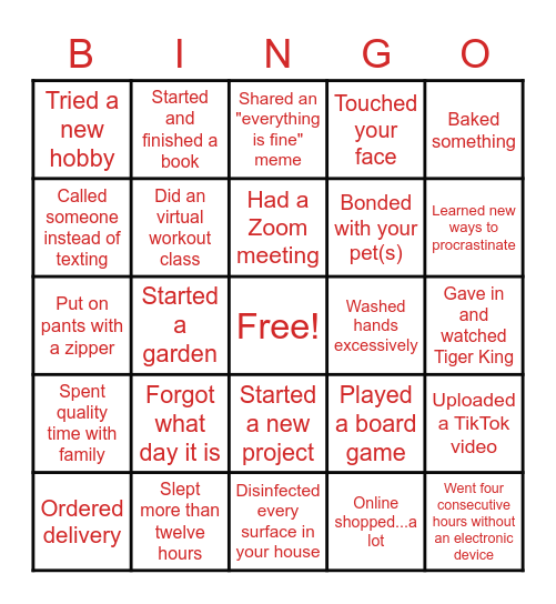 BINGO Card