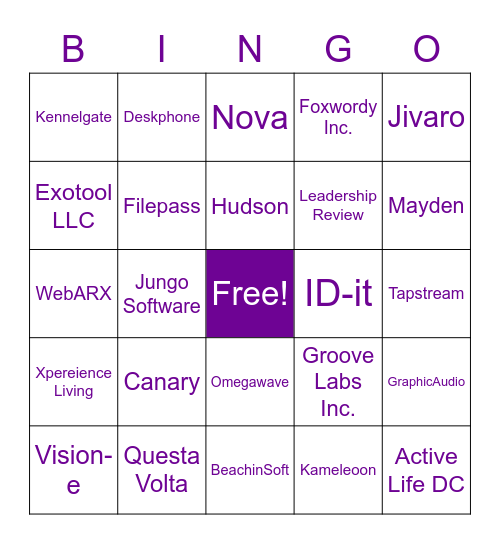 Customer Bingo 8.13.20 Bingo Card