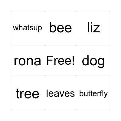 Trial Run Bingo Card