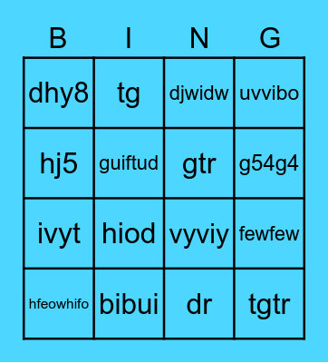 Bingo AECUM Bingo Card