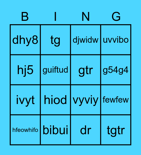 Bingo AECUM Bingo Card