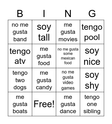 bingo Card