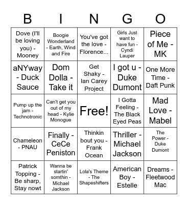 Thirsty Thursday Bingo!!! Bingo Card