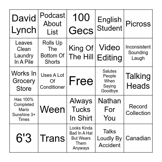 How Similar Are You To Poko? Bingo Card