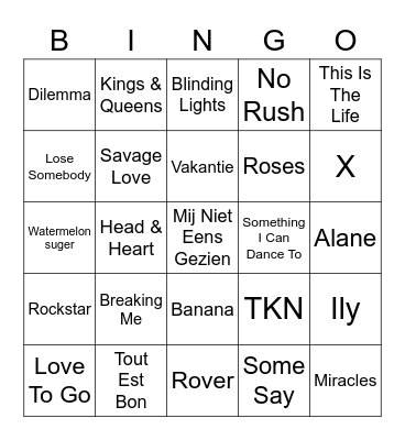 Zomerbingo 2020 Bingo Card