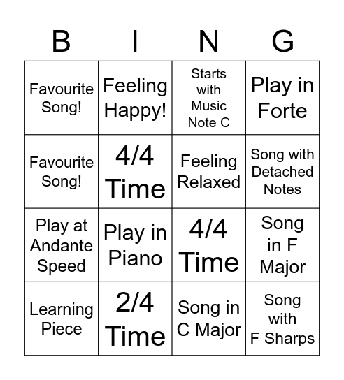 Claire & Kerrie Buddy Bingo Card