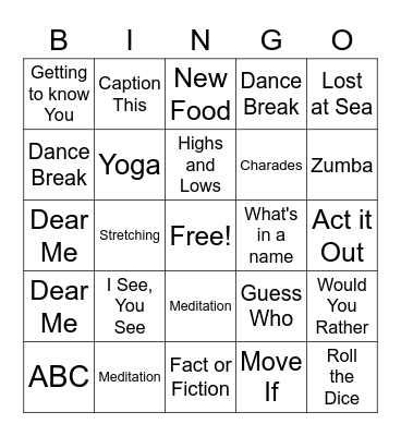 Teambuilder Bingo! Bingo Card