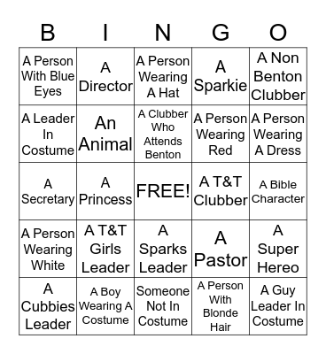 Fun Fair Bingo Card