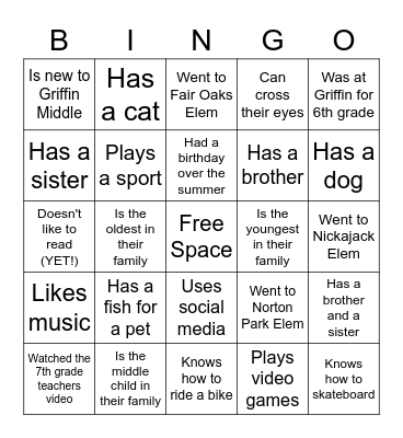 Back-to-Digital-School Icebreaker BINGO Card