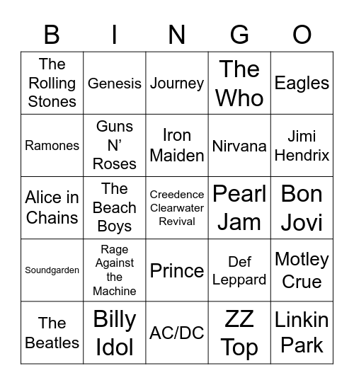 Clerical 6 Bingo Card