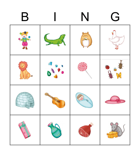 G&H&I&J&L&M Bingo Card