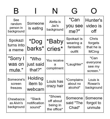 Test bingo Card