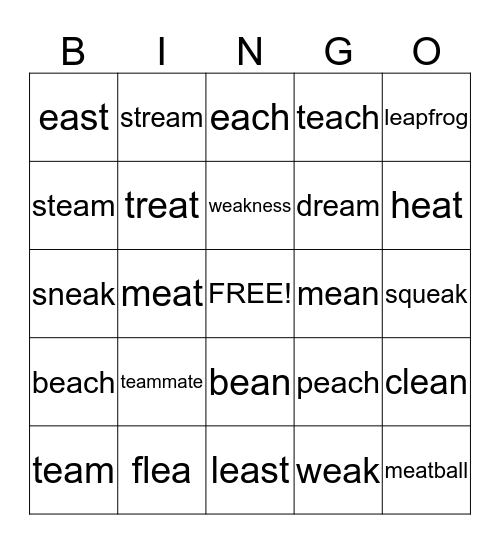 ea bingo Card