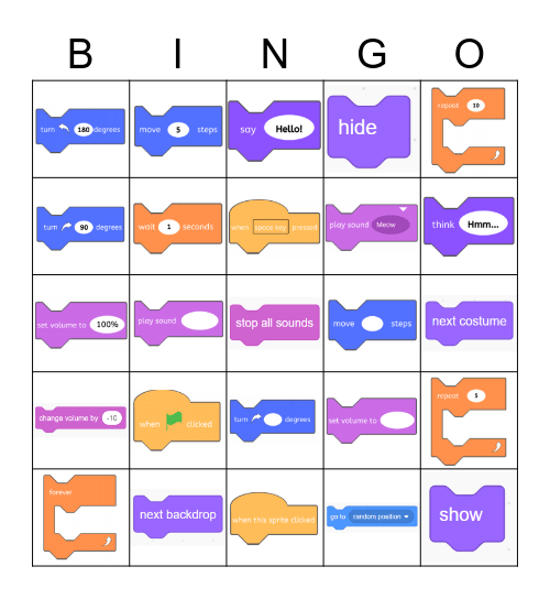 Scratch Bingo Card