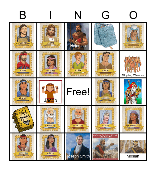 Book of Mormon Bingo Card