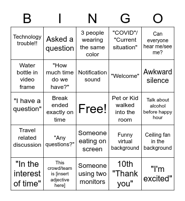 All hands day 4! Bingo Card
