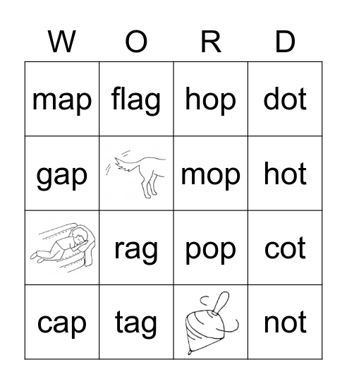 Word Study 14-15 Bingo Card