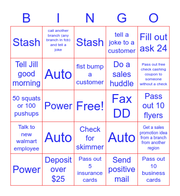 FCB Bingo Card