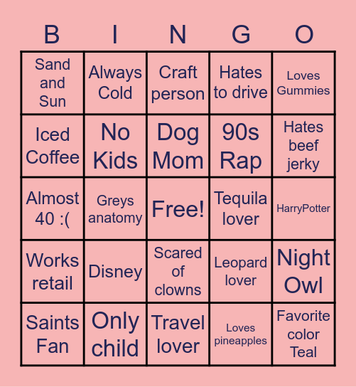 MAGGIE’S BINGO CARD Bingo Card