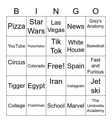 Getting to Know 1A Debate 1 Bingo Card