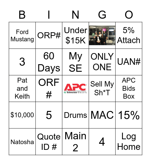 APC Bingo Card