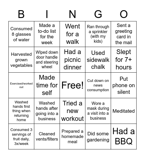 NLaDue Bingo Card