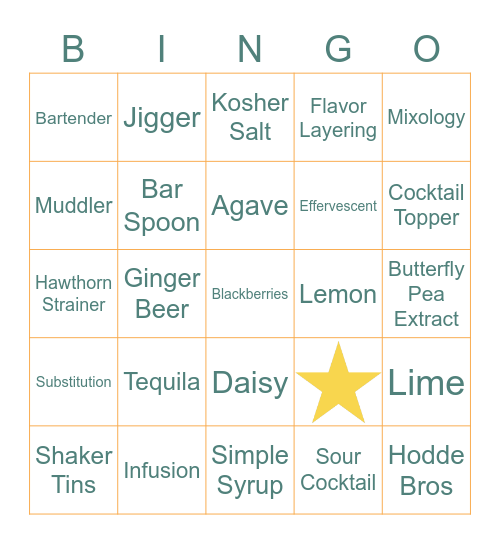 HODDE BROS | Boozy Bingo Card
