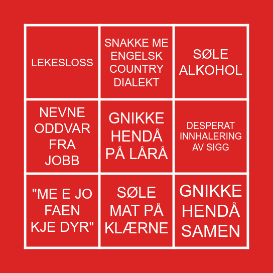 ALEX BINGO! Bingo Card