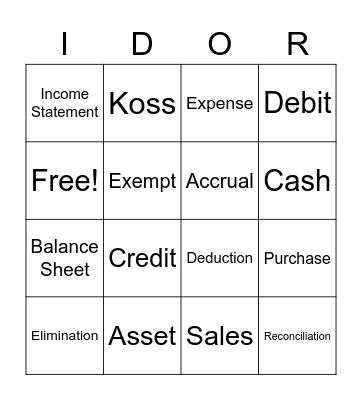 Bingo Card