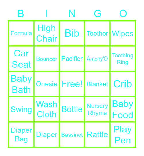 Monster BINGO! Bingo Card