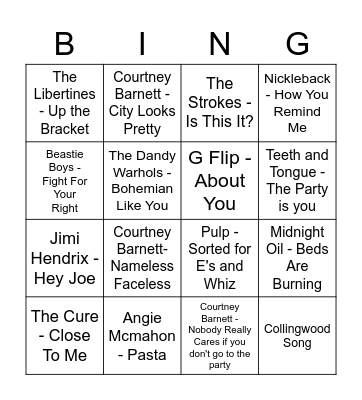 Happy Birthday Joe Bingo Card