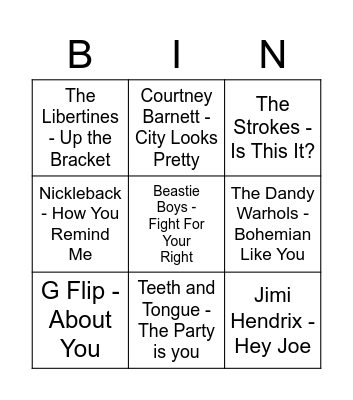 Happy Birthday Joe Bingo Card