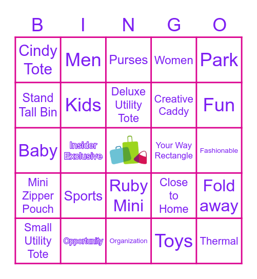 Thirty-One Bingo Card