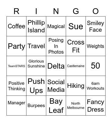 RICKSTAR BINGO Card