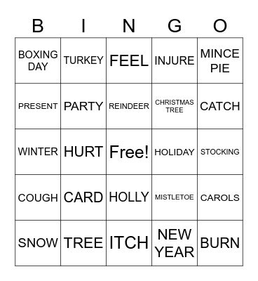 ket words Bingo Card
