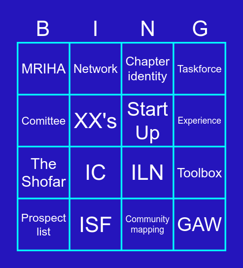 Am I familiar with it? BBYO version, vol. 2 Bingo Card