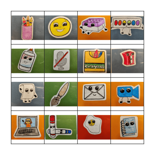 Classroom Loteria Bingo Card