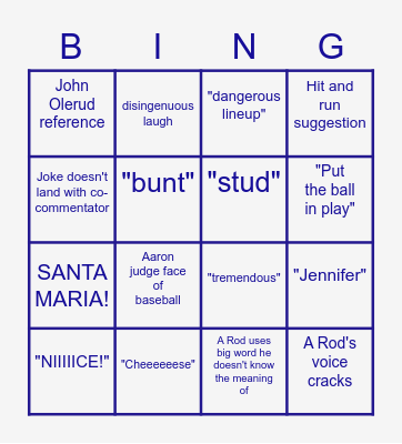 Espn Coverage Bingo Card