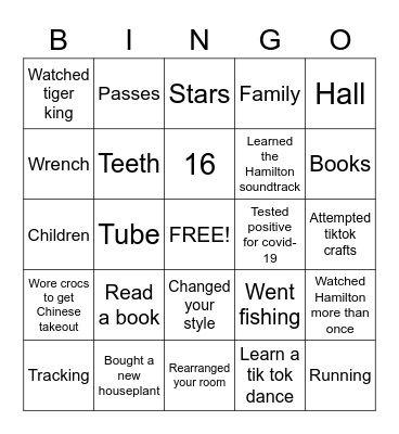 QR Code Bingo Card