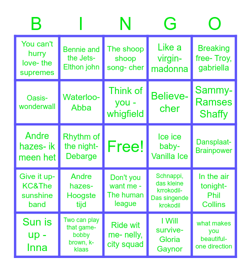 MAURI BINGO!!! Bingo Card