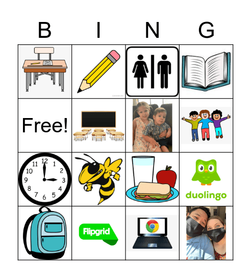 2nd Day of School BING Bingo Card