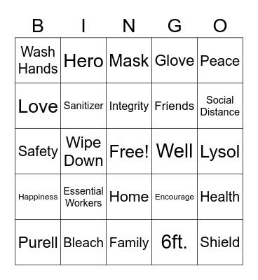 FREE SPIRIT Bingo Card