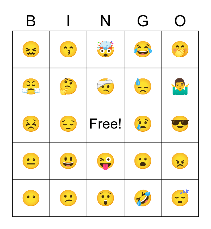 EmojiBingo Card