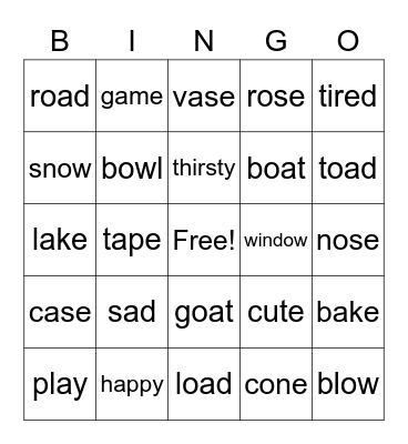 Bingo Card