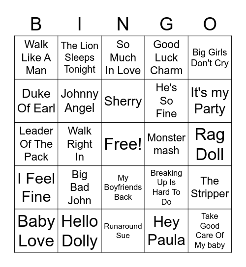 Billboard #1's Part 2 Bingo Card